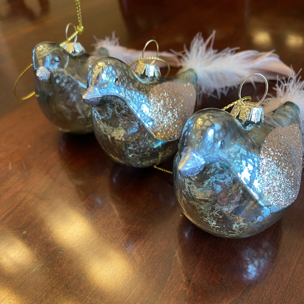 Christmas ornaments-mercury glass - Picture 3 of 6